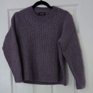 Naadam Lavender CashlereCable Knit Sweater